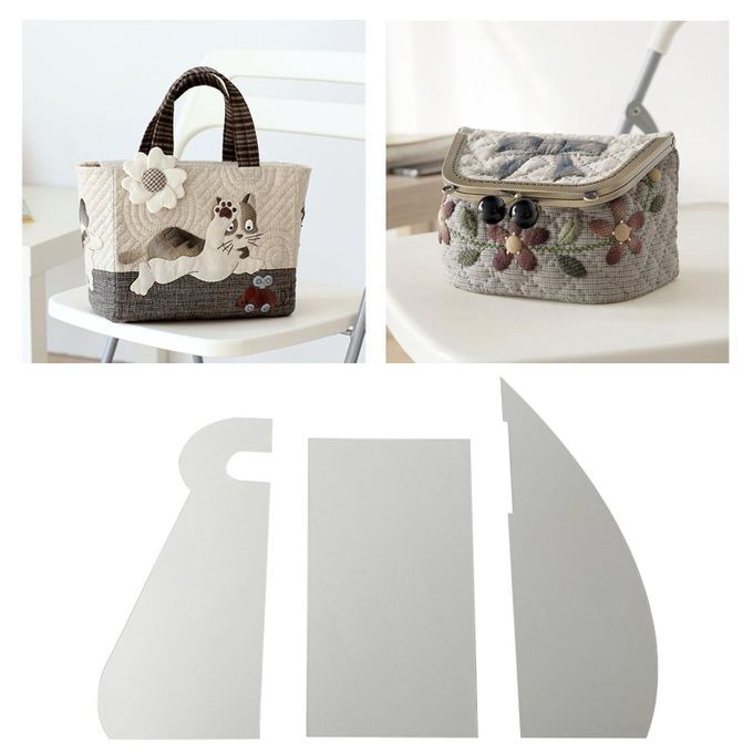 1 Set Casserole Storage Bag Patchwork Template Pot Bowl Carry Bag DIY