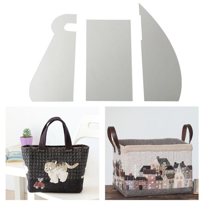 1 Set Casserole Storage Bag Patchwork Template Pot Bowl Carry Bag DIY