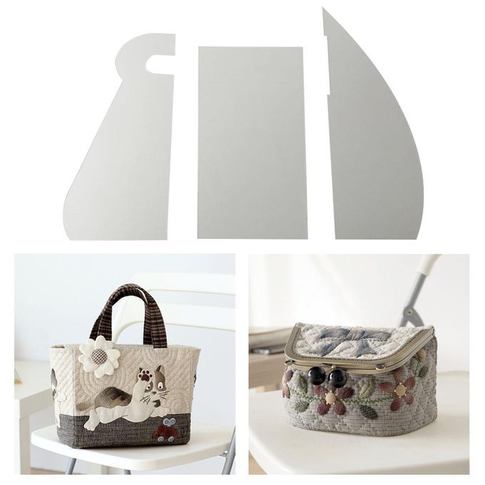 1 Set Casserole Storage Bag Patchwork Template Pot Bowl Carry Bag DIY