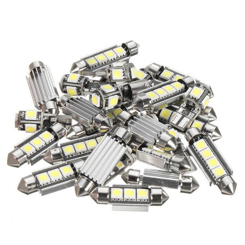 27Pcs White In-Car Led Light Kit For Mercedes-Benz E-Class
