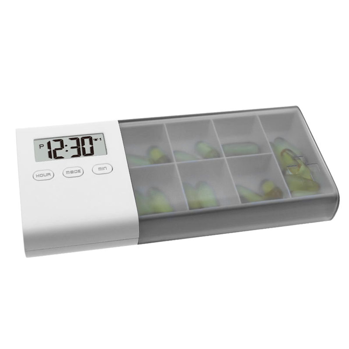 Dust-proof Separated Pill Organizer Pill Box Case Electronic
