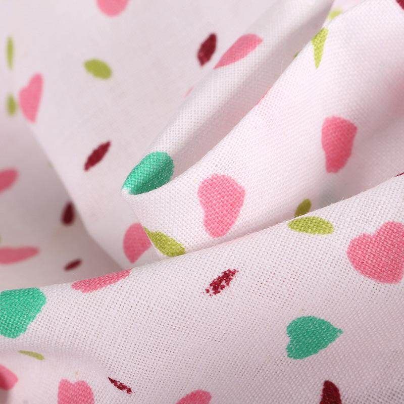 Hot 50*50CM 5PCS Sweet Pink Printed Cotton Fabric Telas Bundle DIY Patchwork Sewing Baby Toy Material Quilting Bedding Tecido