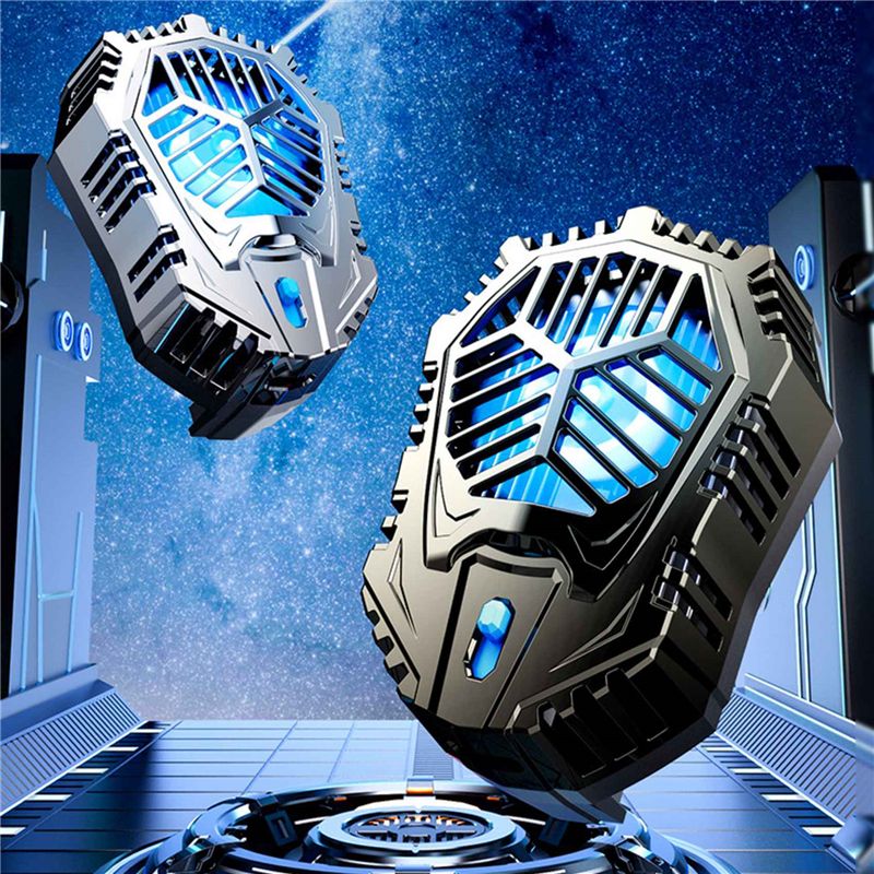AL-07 Portable Mobile Phone Radiator Semiconductor Radiator Temperature Second Gear Adjustable Phone Cooler Black