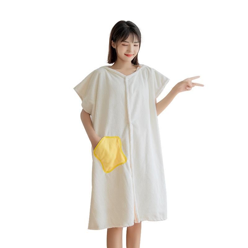 Large Bath Towel Wearable Can Wrap Women's Autumn and Winter Bathrobe Home Water-Absorbing Bath Swimming 2022 New Cloak