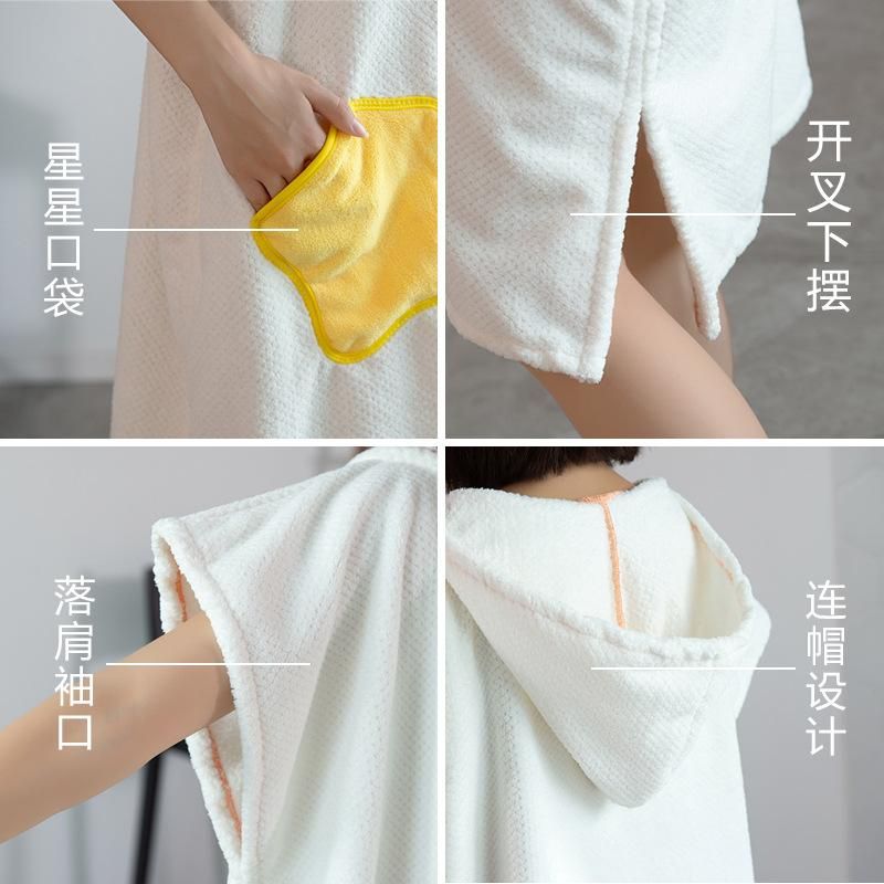 Large Bath Towel Wearable Can Wrap Women's Autumn and Winter Bathrobe Home Water-Absorbing Bath Swimming 2022 New Cloak
