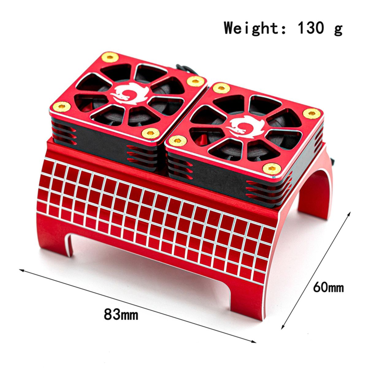 Motor Heatsink With Dual Cooling Fans Replacement For 1/5