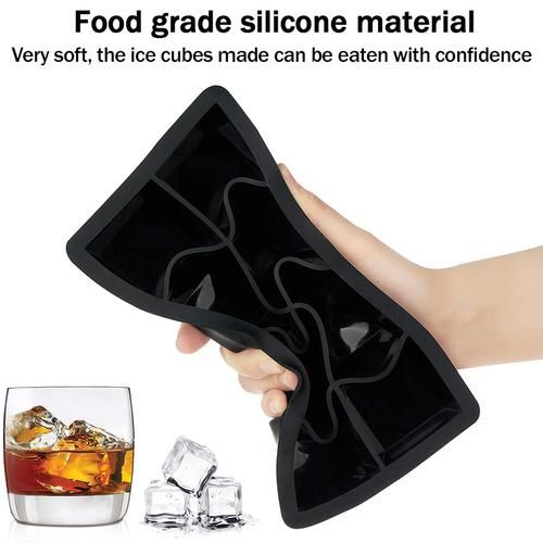 8/6/4Cell Large Ice Cube Mold MultiColor Square Ice Tray Mold Big Cubitera Food Grade Silicone Tray Mold Ice Maker Ice Cube Tray