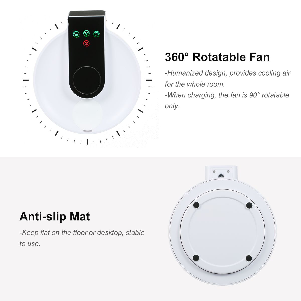 Portable Ultrasonic Air Cooler   Humidifier Touch Control