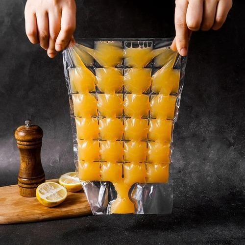 10-80Pcs Disposable Ice-making Bags Freezing Maker Ice Cube Bag Self-Seal Ice-making Summer DIY Drinking Ice Cube Tray Mold