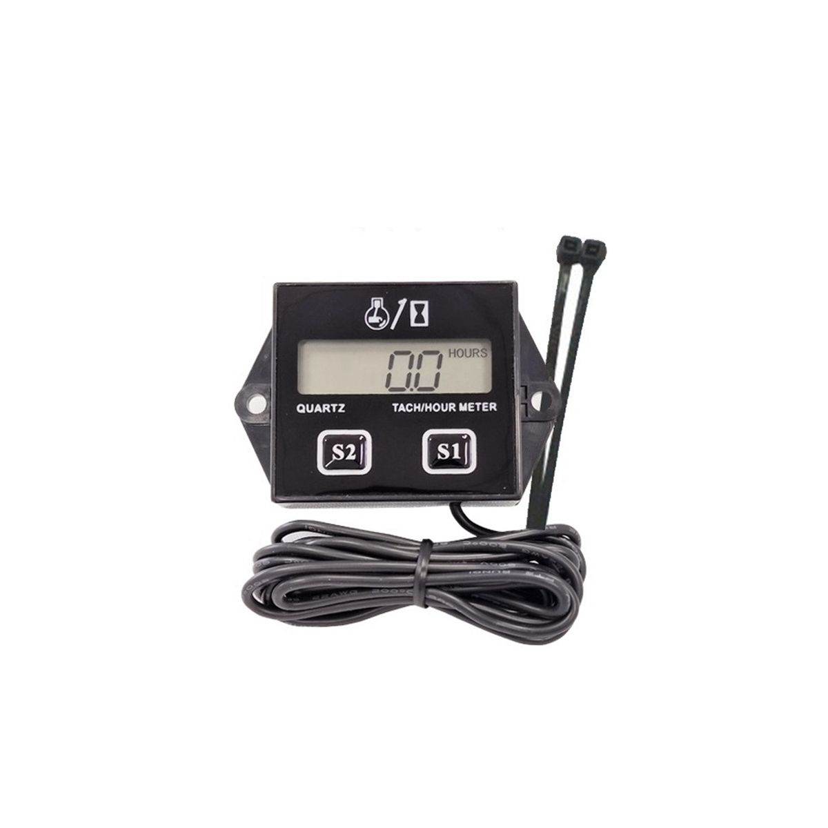 Digital Display Tachometer Timer Engine Tach Hour Meter Gauge Inductive Car Stroke Engine LCD Display for Car Motor Boat