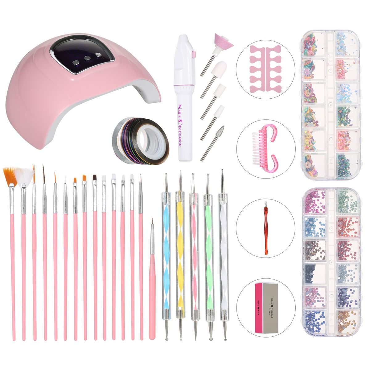 Nail Tool Kit Nail Lamp Nail Grinding Pen Nail Painting