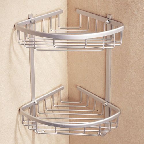 2 Layer Triangular Shower Bathroom Corner Bath
