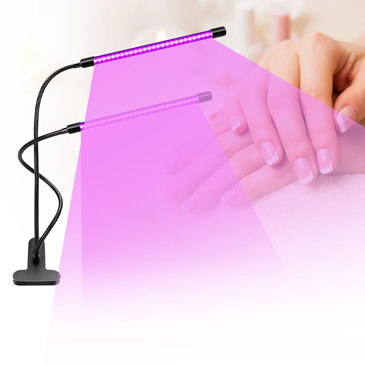 LED UV Lamp Manicure UV  Curing Lamp 20W UV Light With Clip