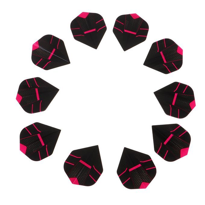 10Pcs Standard Shape Dart Flights Tail Accessory For Dart Games Pink