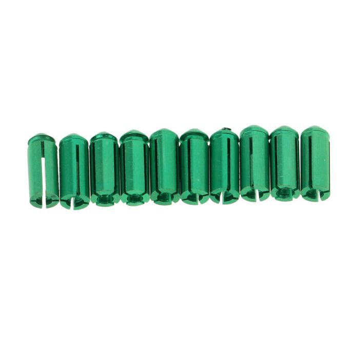 10pcs Aluminium   Protectors Savers Dart Accessory Universal Green