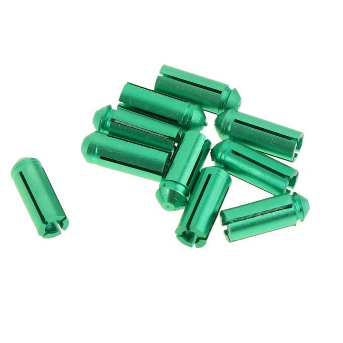 10pcs Aluminium   Protectors Savers Dart Accessory Universal Green