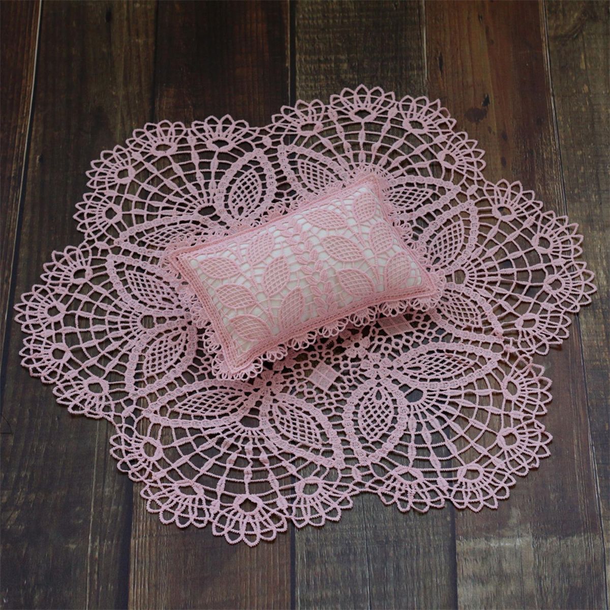 Newborn Photography Props Mat Pillow Hollow Out Comfortable For Pink