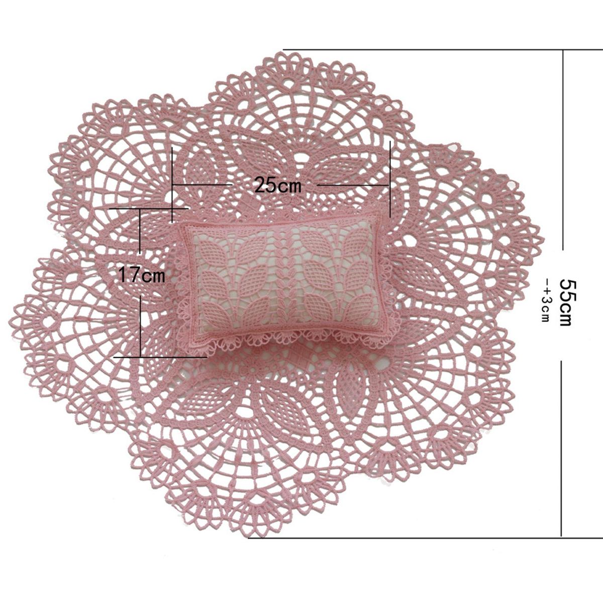 Newborn Photography Props Mat Pillow Hollow Out Comfortable For Pink