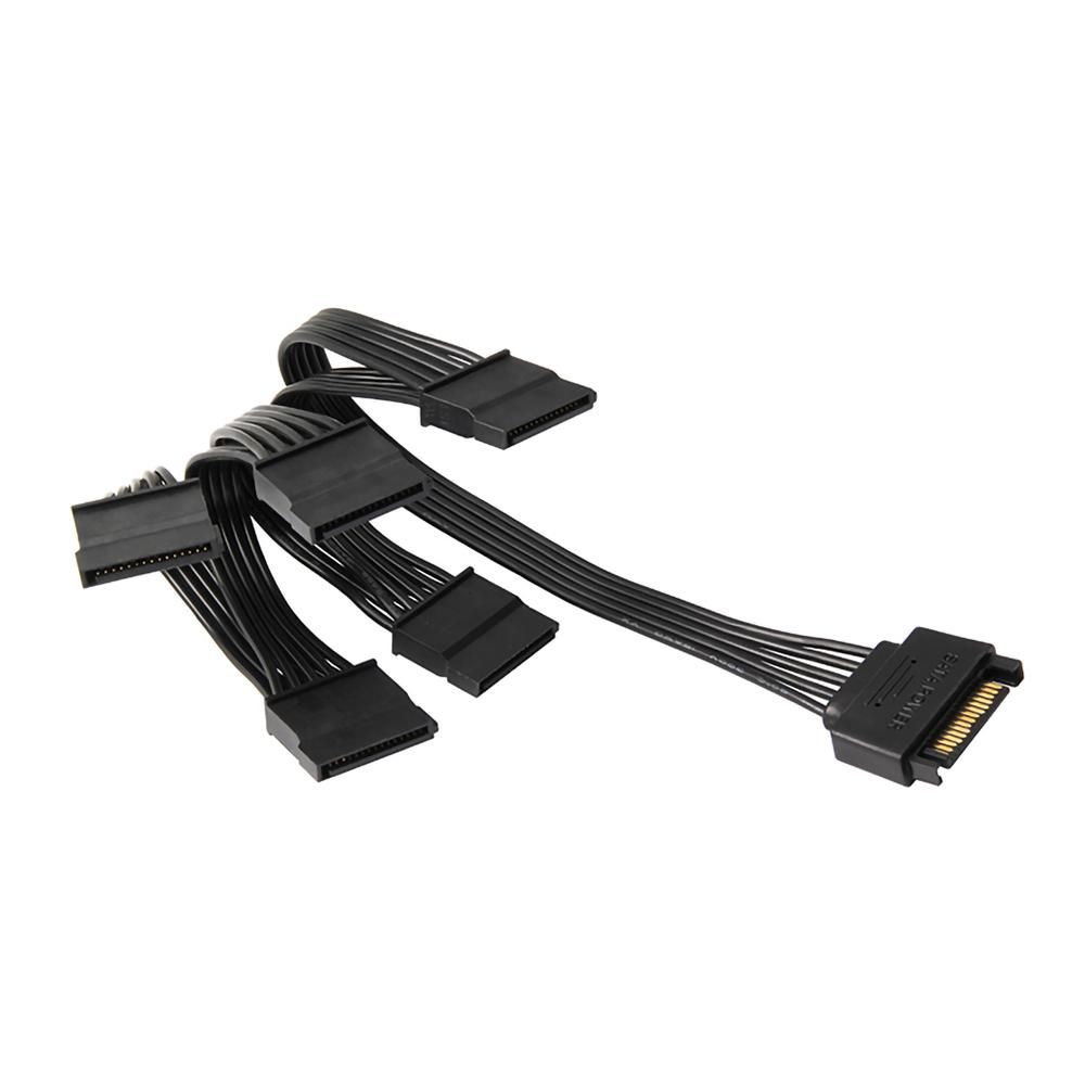 Computer SATA to 5 SATA Hard Disk Adapter Cable Splitter Cable 1 to 5 Hard Disk Power Supply Adapter Converter Cable