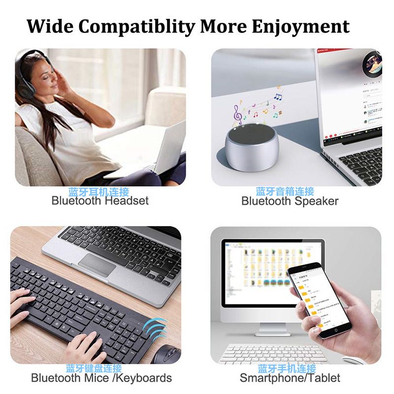 Wireless USB Bluetooth Adapter 5.0 For Computer Mini