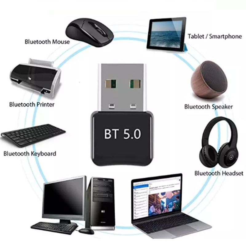 Wireless USB Bluetooth Adapter 5.0 For Computer Mini