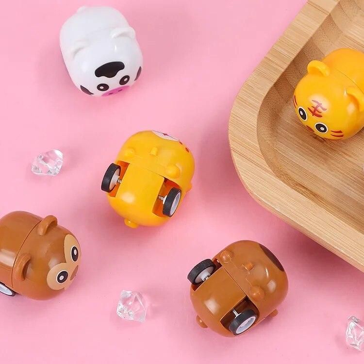 12pcs Cute Animal Pull Back Car Kids Birthday Party Favor Toys Baby Shower Guest Gift Souvenir Boys Girl Giveaway Pinata Fillers