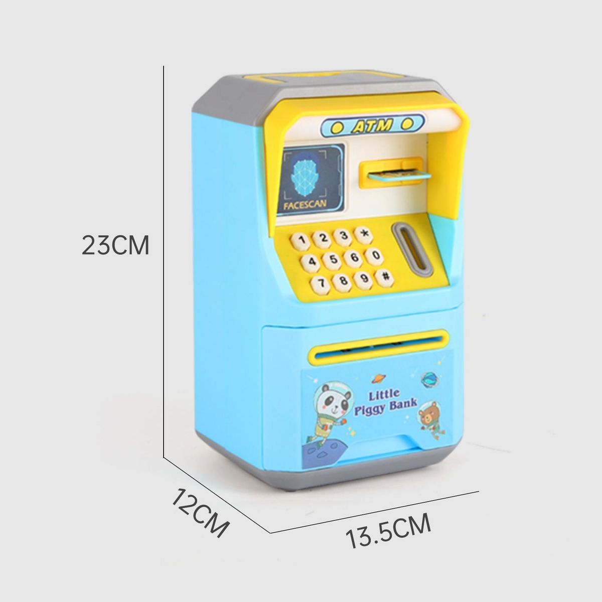 Electric Piggy Bank for Kids Baby ATM Machine Moeny Jar Simulated Face Recognition Auto Scroll Paper Banknote Intelligent Voice Prompt