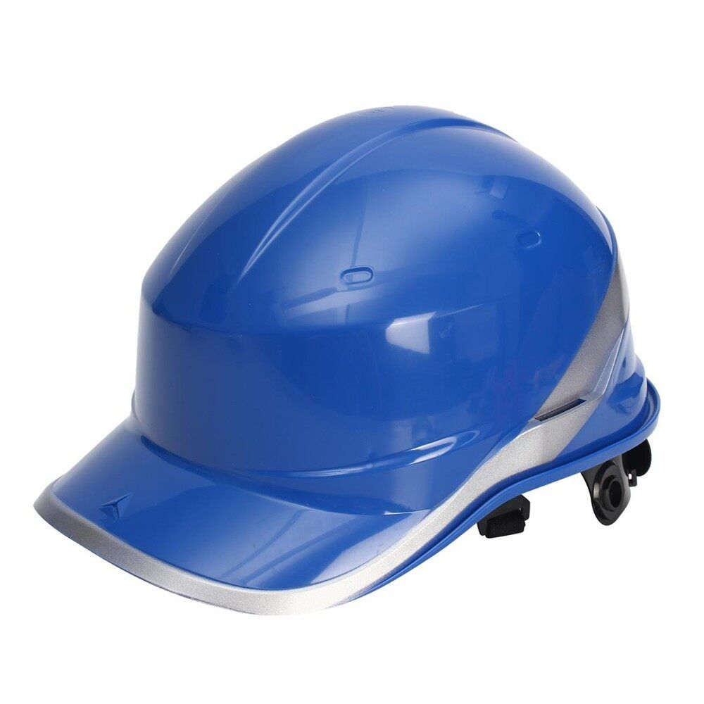 Diamond V Hard Hats Safety Work 8 Point Vented Construction Ratchet Helmets New # Yellow Blue (blue)