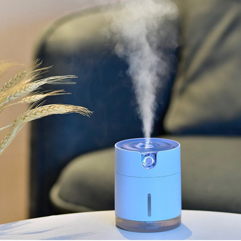 300ml Ultrasonic Humidifier 2000mAh Operated USB Rechargeable PortableAroma Air Difuser Essential Oil Mist Maker Blue