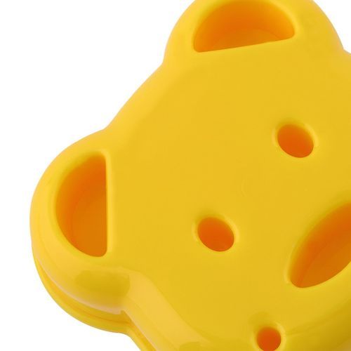 Ute Sandwi H Mold  Utter Bear Shape  Ake Bread Toast Mould Maker-yellow