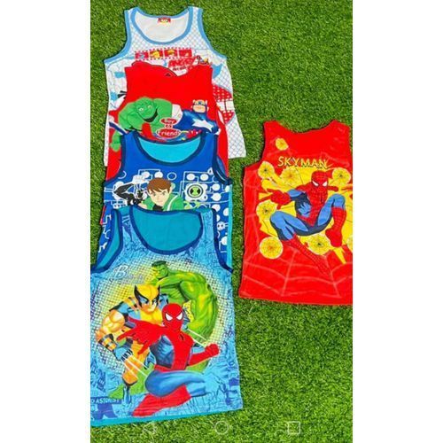 Boys Summer Singlet Tops 6pieces