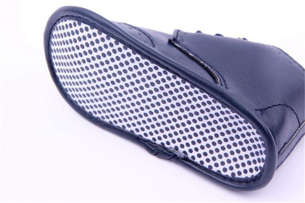Baby Toddler Boys PU Leather Lace Up Fashion Prewalkers Flat Shoes DARK BLUE Dark Blue 13