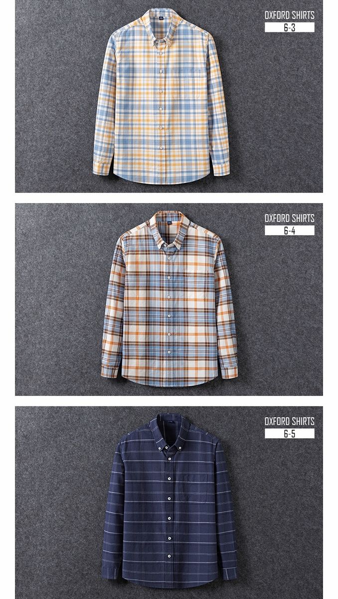 Stripe Flannel Men's Shirt - Navy Blue