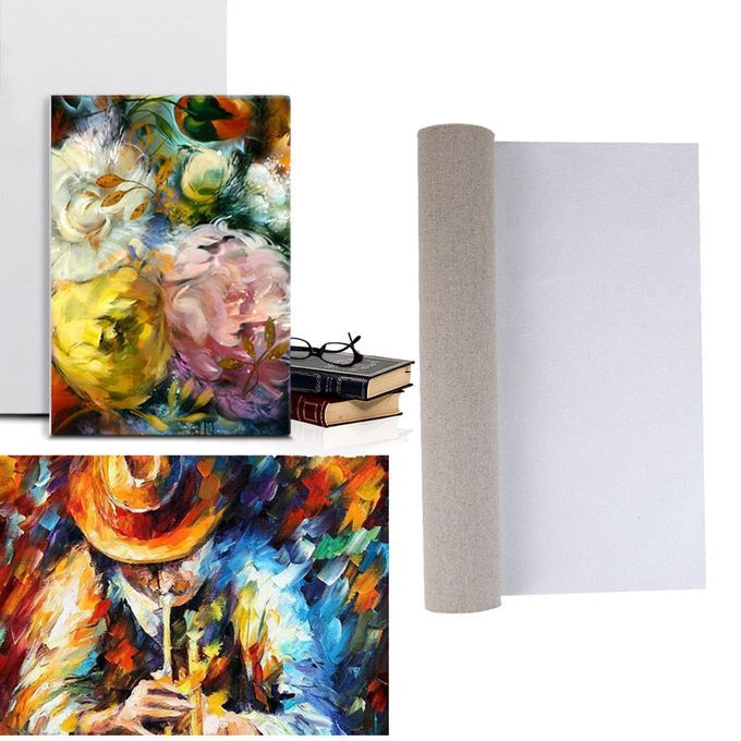 Linen Canvas Roll Oil  Acrylic Watercolor Painting Stretched