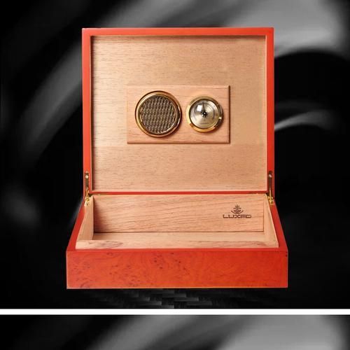 Cedar Wood Cigar Humidor Box Cedar Wood Case W/ Hygrometer Humidifier Cigar Storage Box Smoking Gift