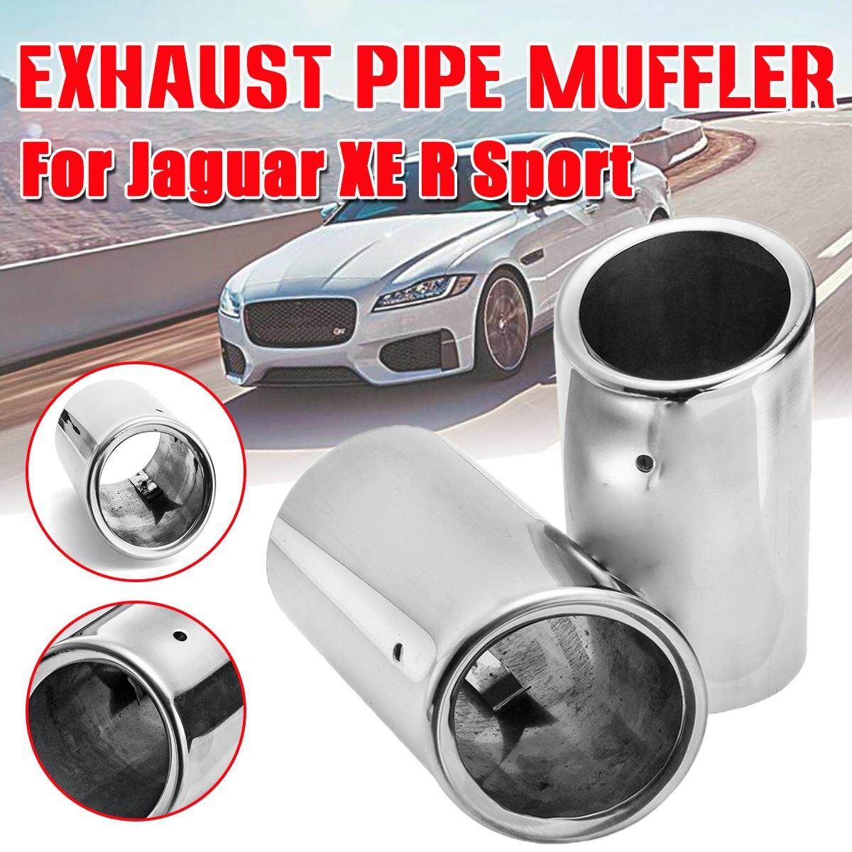1 Pair Stainless Steel Exhaust Pipe Muffler Tail Tip Pipe For XE R Sport