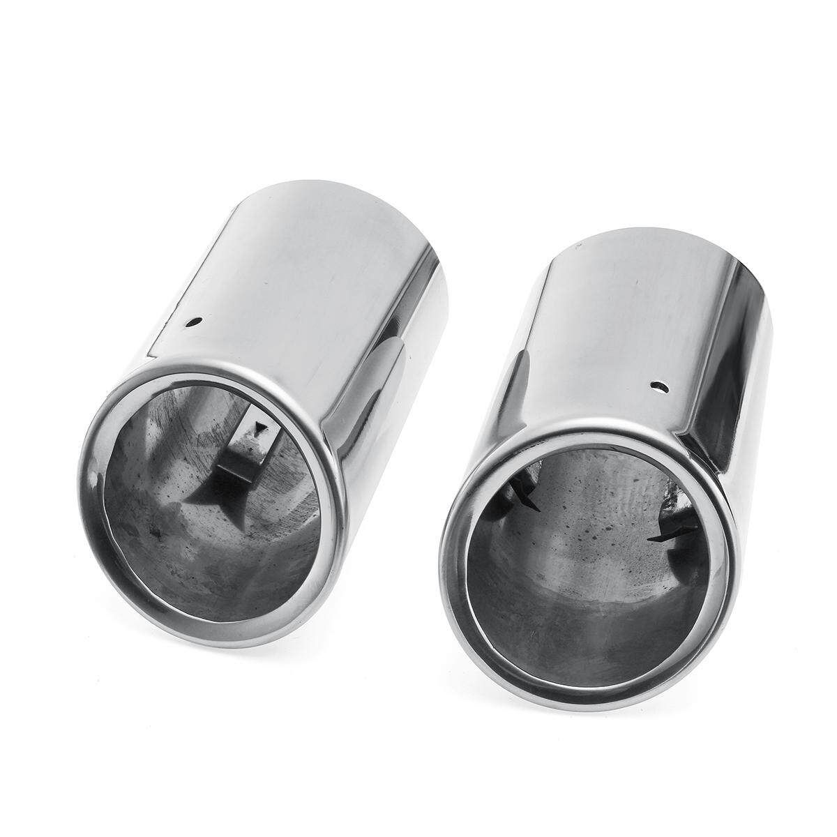 1 Pair Stainless Steel Exhaust Pipe Muffler Tail Tip Pipe For XE R Sport