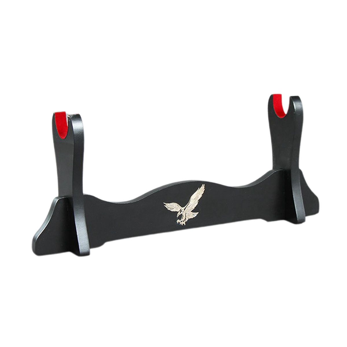 Solid Wood Samurai  Stand Padded Hook Bracket For