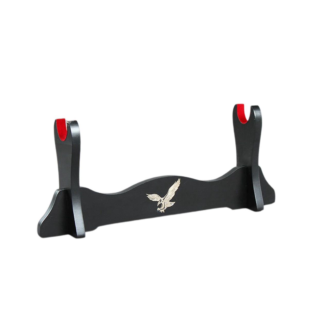 Solid Wood Samurai  Stand Padded Hook Bracket For