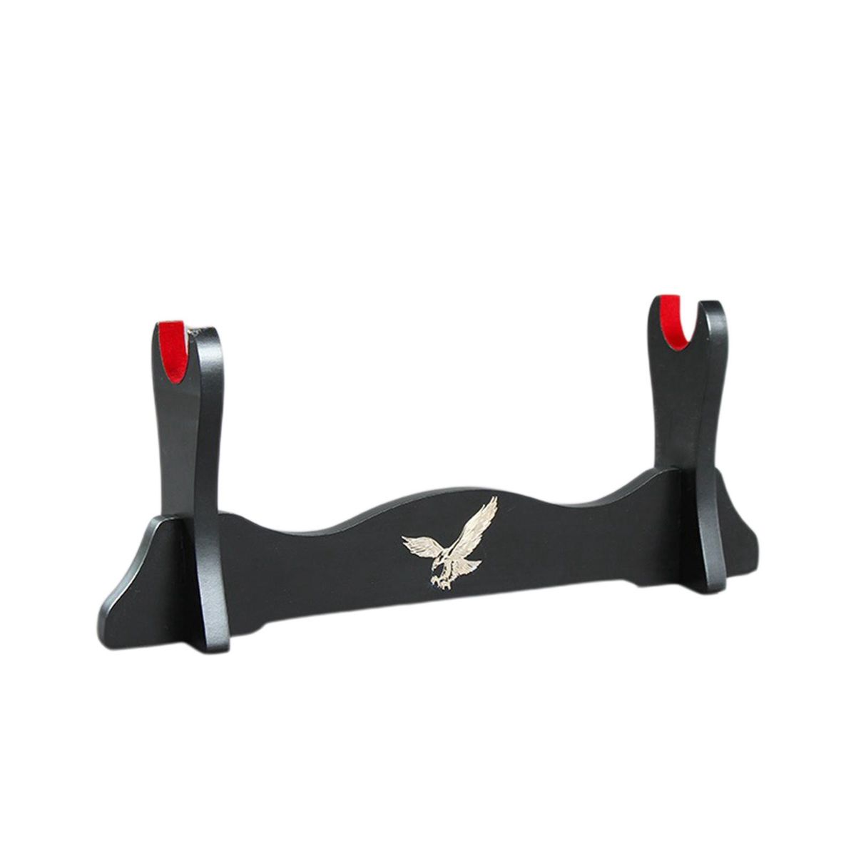 Solid Wood Samurai  Stand Padded Hook Bracket For