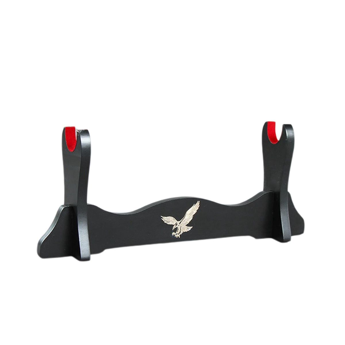 Solid Wood Samurai  Stand Padded Hook Bracket For