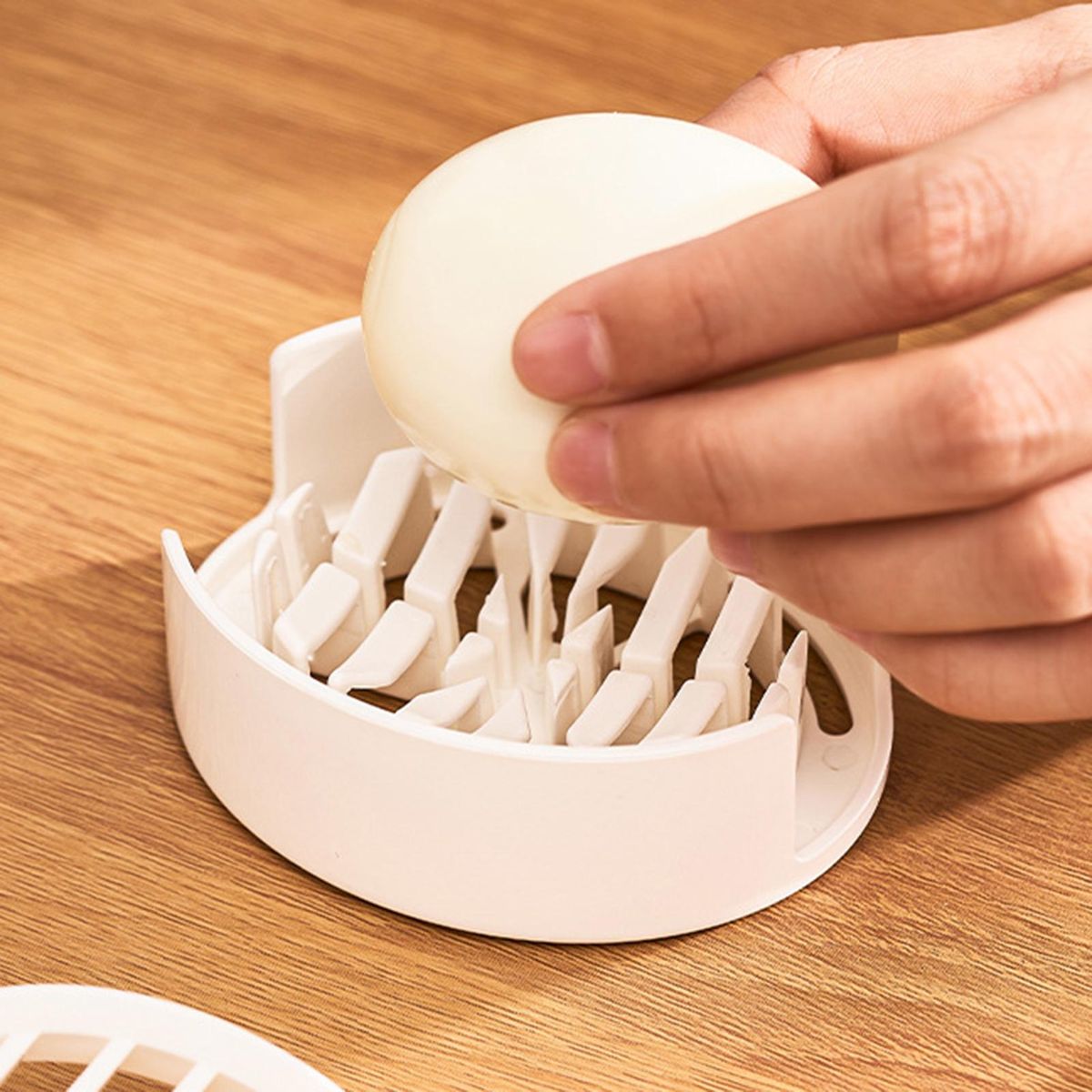Versatile Egg Cutting Tool Multi-purpose Egg Fruit for Strawberry White