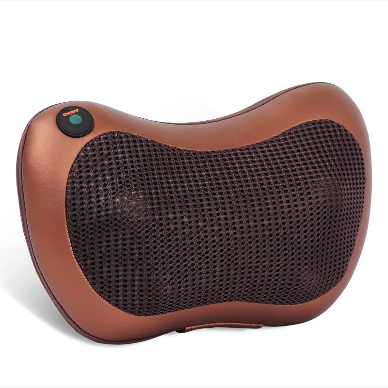 Massage Pillow Cervical Spine Leg Waist Gift Electric Massager Instrument Car Home Massage Pillow Manufactor Wholesale 8 head single button forward and reverse