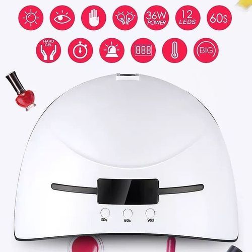 36w UV Lamp Nail Gel Drier With Free 12pcs Nail Polish