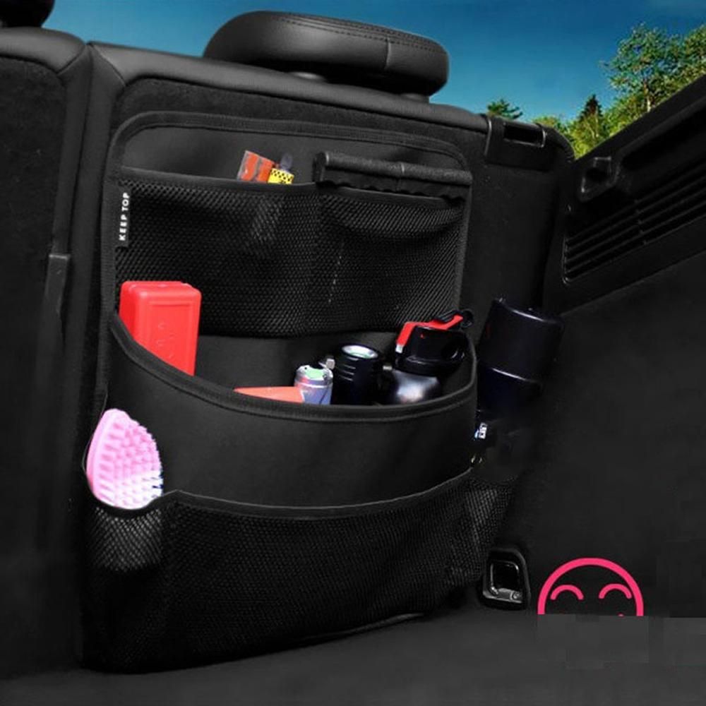 Car Storage Bag with Large Capacity Net Pocket Universal Auto Backseat Organizer Bags Receiving Bags for Car