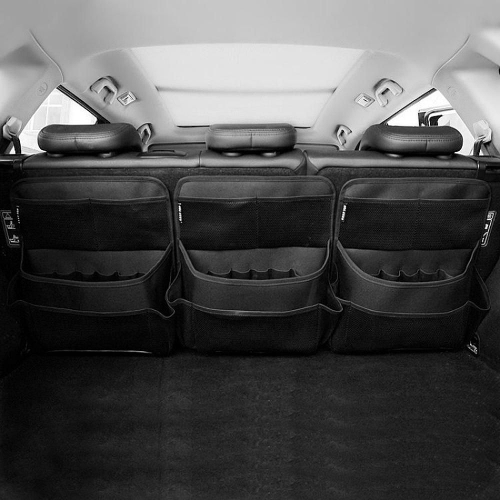 Car Storage Bag with Large Capacity Net Pocket Universal Auto Backseat Organizer Bags Receiving Bags for Car