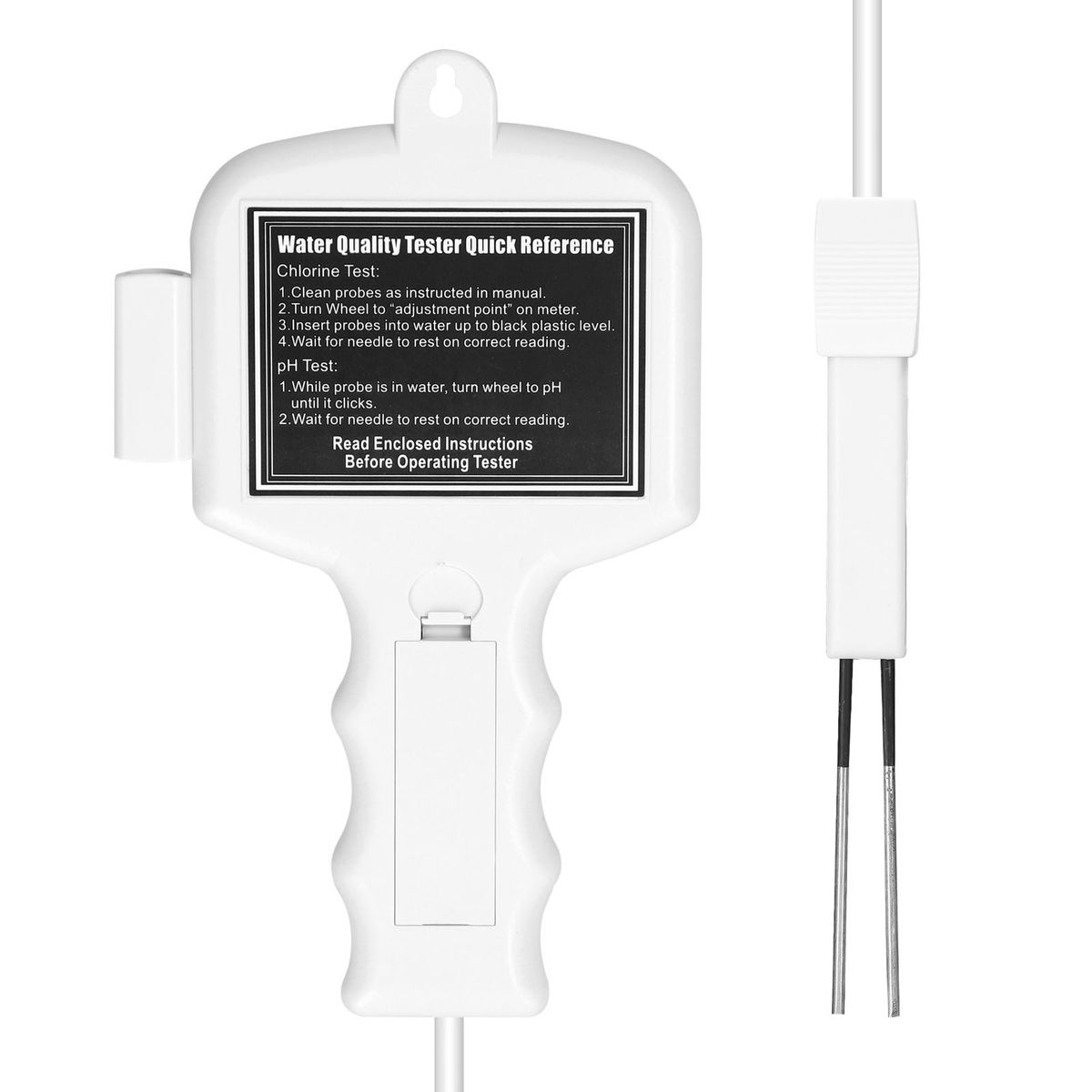 2 In 1 Water Quality Tester Portable PH Chlorine Level Meter