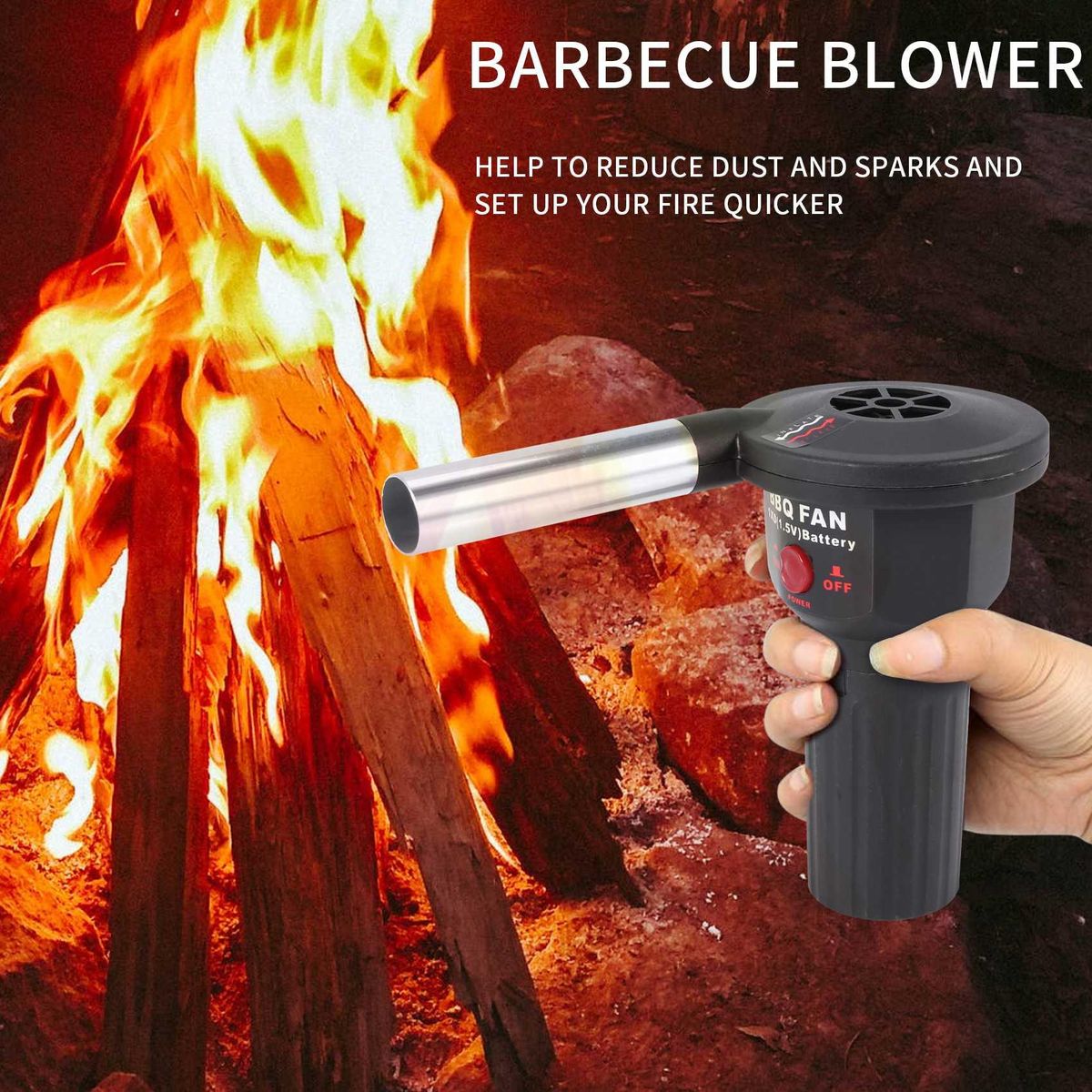 Outdoor Portable Electric Blower Barbecue Hair Dryer Fire Tool