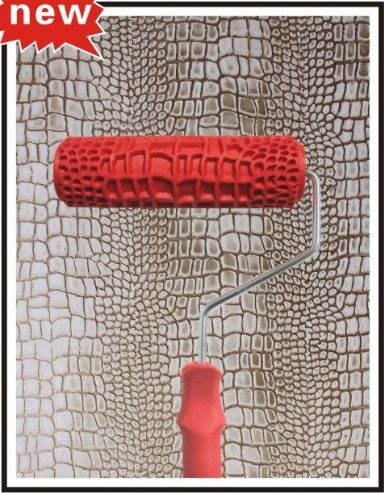 7 Inch Embossed Crocodile Skin Painting Roller With Handle