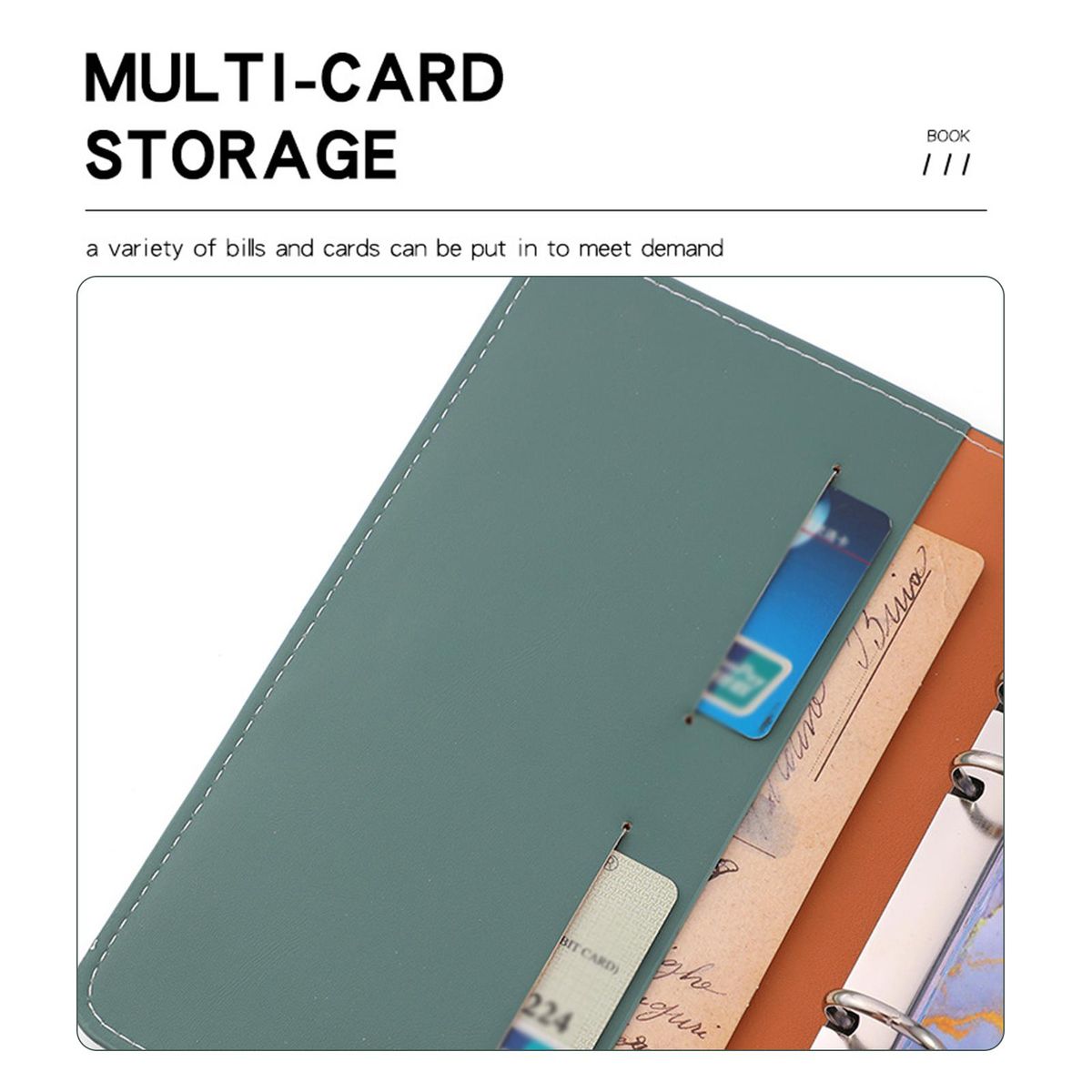 A6 Budget Binder with PU Leather Notebook Cover Zipper Envelopes Lable Stickers Ruler Used as Money Organizer System Bill Money Card Saving Planner Birthday Gift for Friends Colleagues